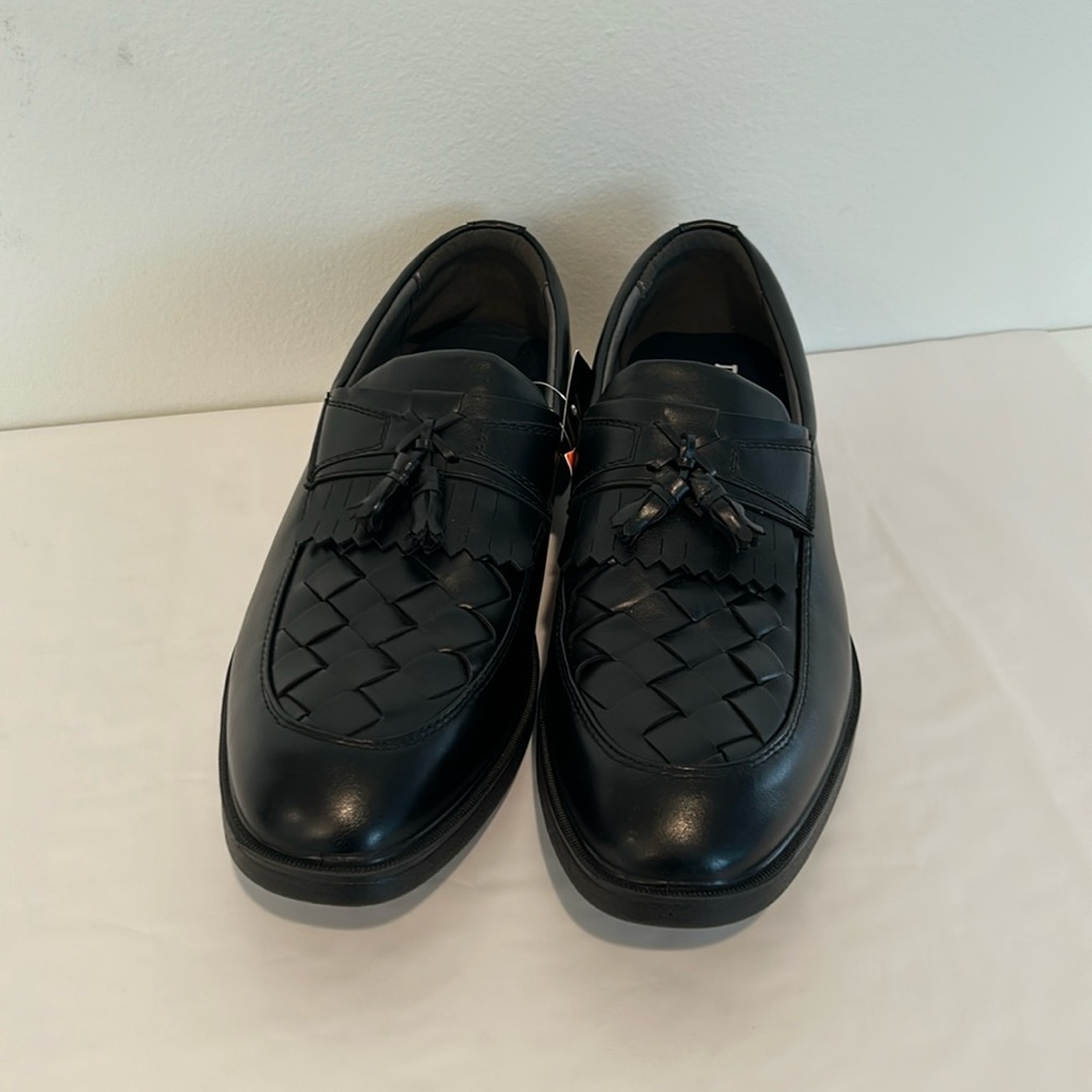 NWT Deer Stags Borough Men’s 11 Black Kiltie Tassel Loafers Memory Foam